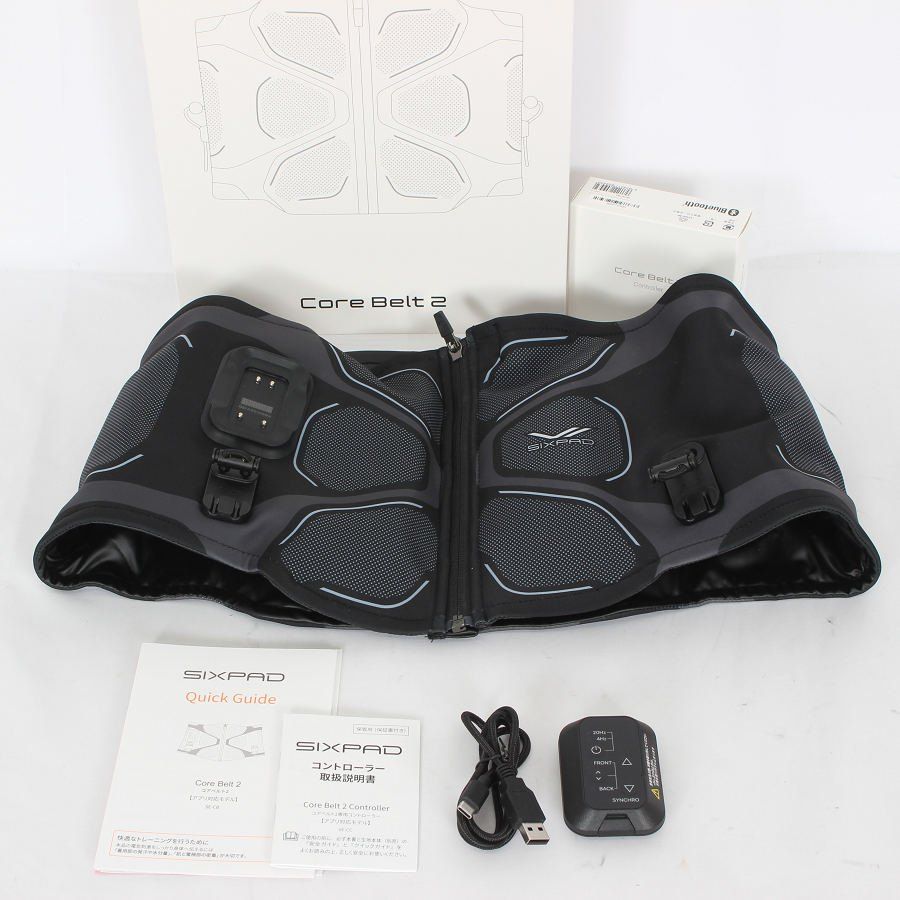 シックスパッド Core Belt 2 LLサイズ 中古美品 MTG EMSトレーニングギア SIXPAD Powersuit Core Belt (パワー