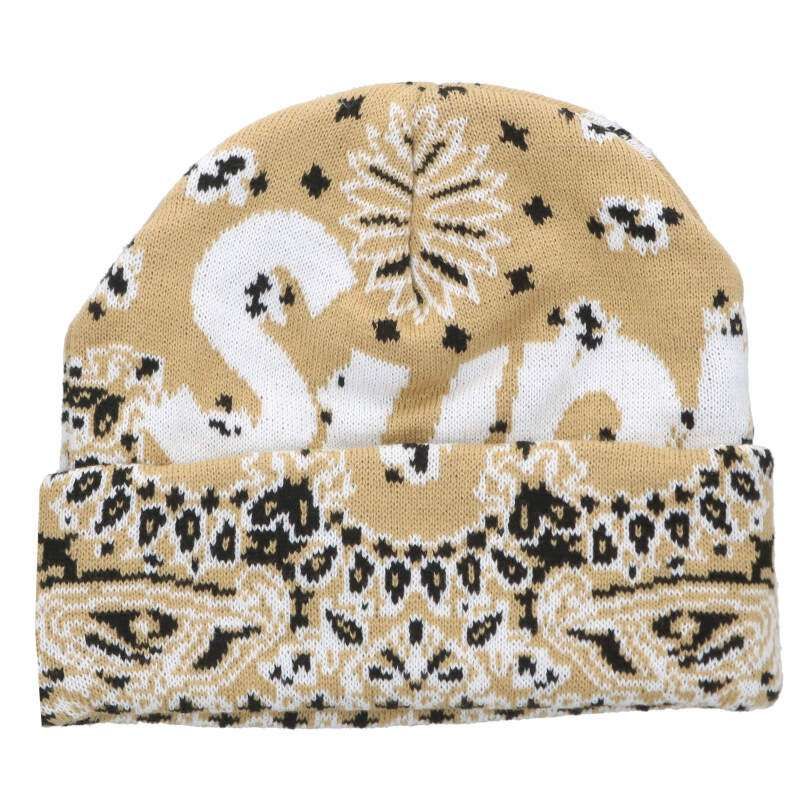 Beanie バンダナビッグロゴニット帽子