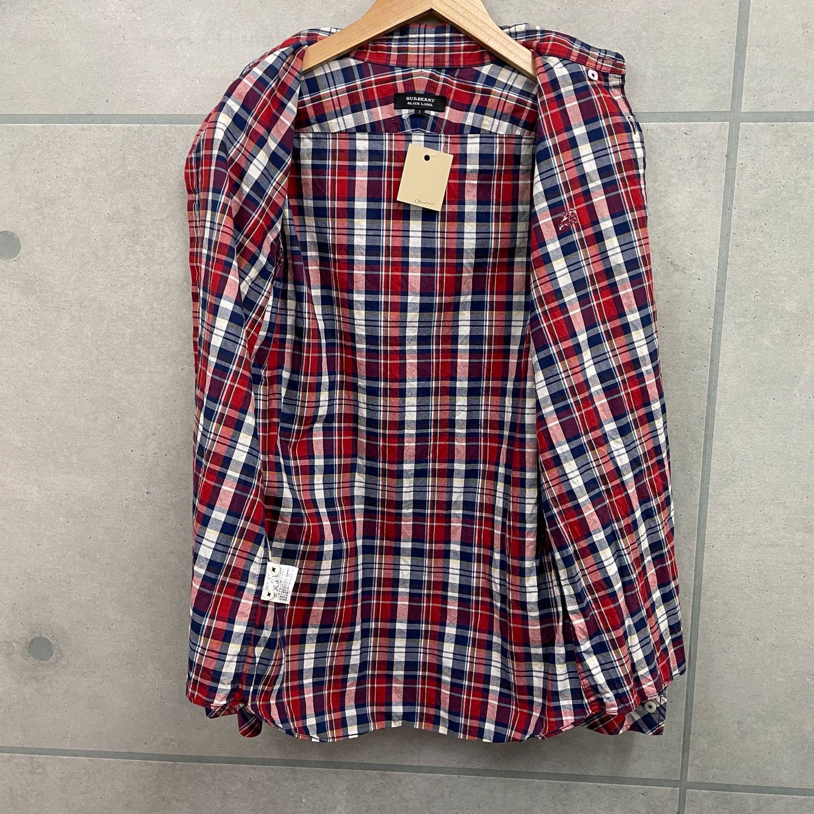 美品】BURBERRY BLACK LABEL バーバリー ブラックレーベル チェック柄 