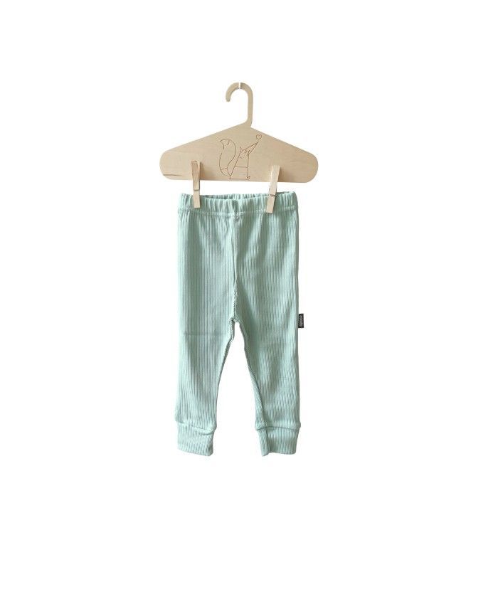 《COODO》リブ　レギンス／ THICK RIBBED LEGGINGS(104サイズ)_pistachio