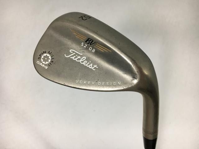 【中古ゴルフクラブ】タイトリスト ボーケイ ウェッジ スピンミルド SM4 (ブラックニッケル)52.08(日本仕様) D/G AW
