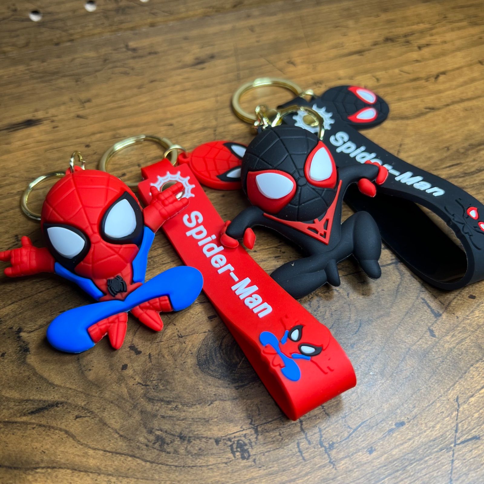 スパイダーマン キーホルダー ストラップ 2点セット - メルカリ