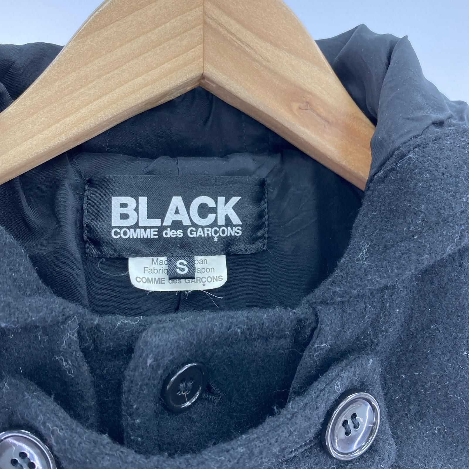 BLACK COMME des GARCONS ﾀﾞｯﾌﾙｺｰﾄ S ﾌﾞﾗｯｸ