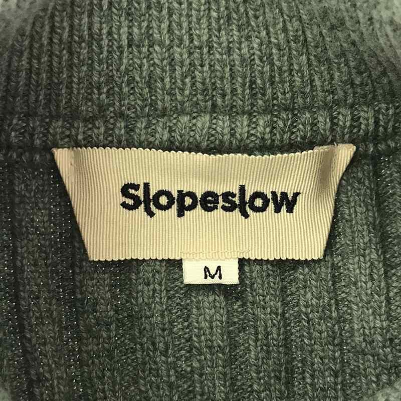 美品】 slopeslow / スロープスロウ | LAMB CASHMERE RIB MOCK
