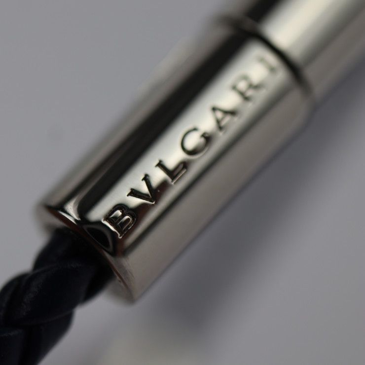 BVLGARI ブルガリ ブレスレット 290759 メタル レザー シルバー