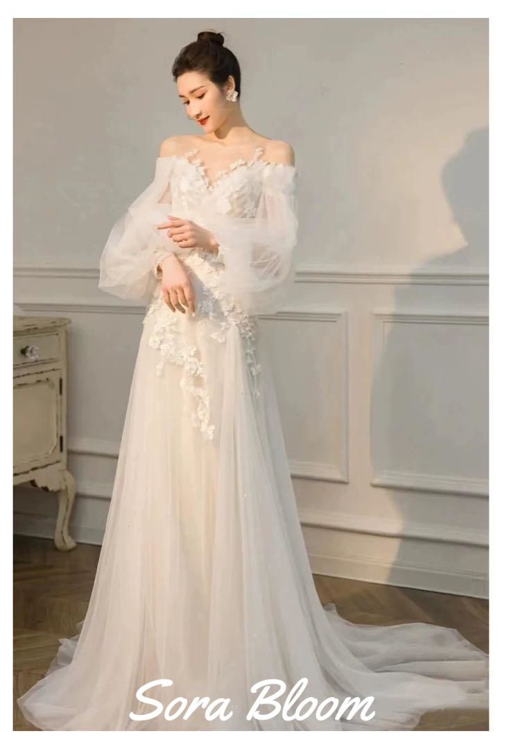 新品未使用ウェディングドレス ガーデンウェディング 前撮り