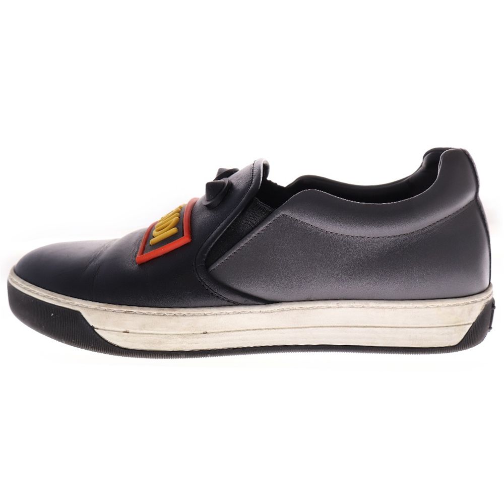 FENDI (フェンディ) カウレザー スリッポン ローカットスニーカー 