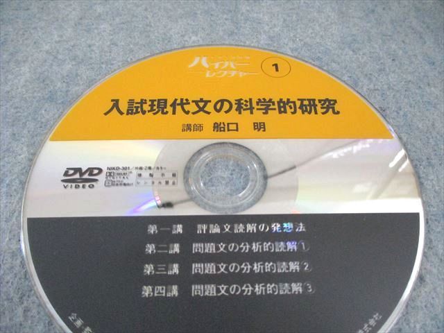 日本インターアクト ハイパーレクチャー 入試現代文の科学的研究 未開封多数 未使用品 DVD3巻付 船口明 055S0D 日本インターアクト ハイパーレクチャー 入試現代文の科学的研究