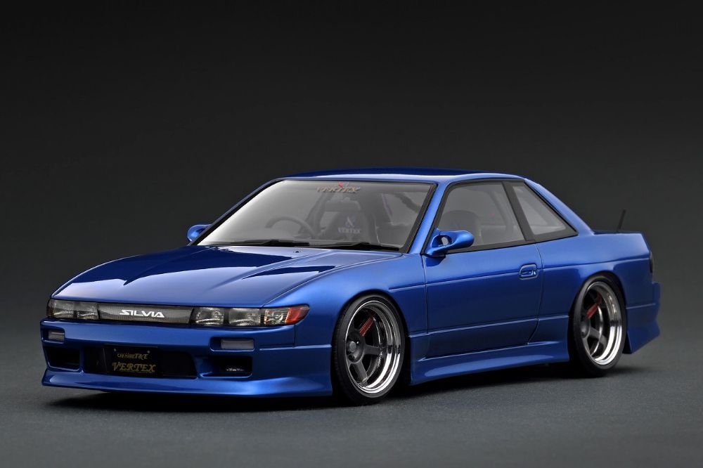 VERTEX S13 Silvia Blue Metalic 1|18S cale