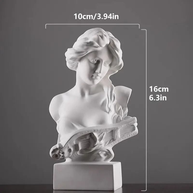 女性胸像 ギリシャ女神風インテリアオブジェ アンティーク調置物 ギリシャ女神の彫刻像 女神の置物 インテリア置物 置物 インテリア雑貨