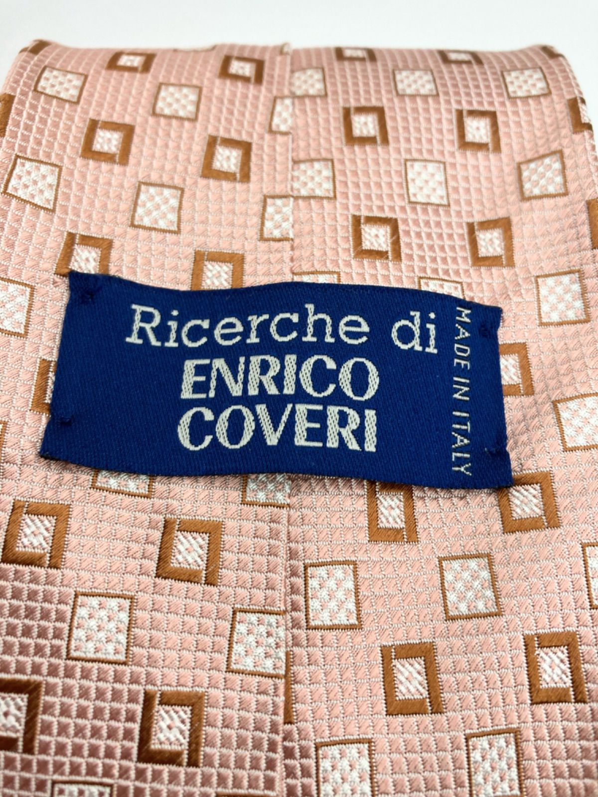 美品】ENRICO COVERI ネクタイ イタリア製 シルク100% - マーマレード