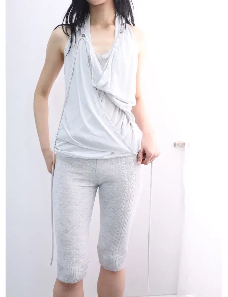  Ulika sanctus Halter Wrap Sleeveless 半袖(Tシャツ) Tシャツ カットソー