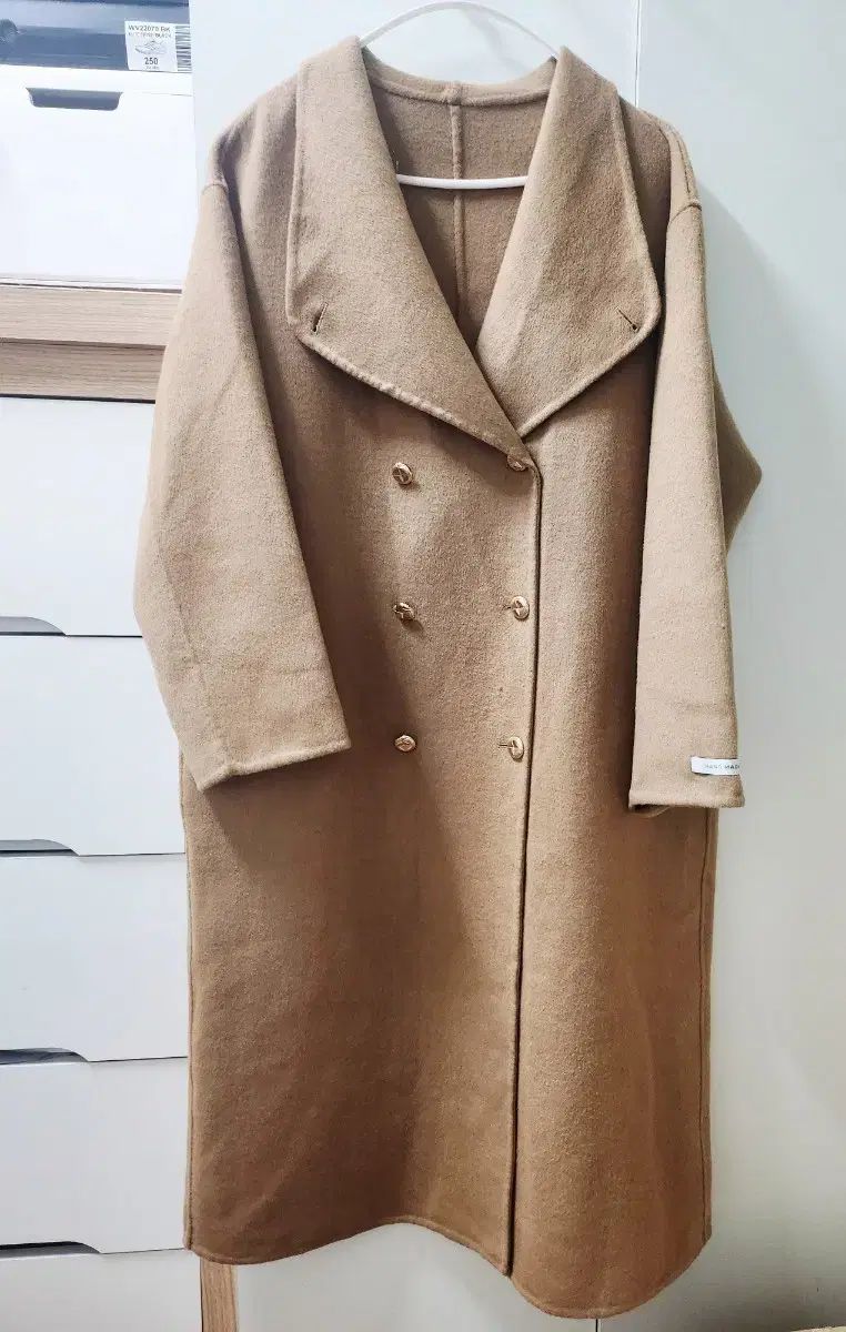 キャメルハンドメイドロングコート