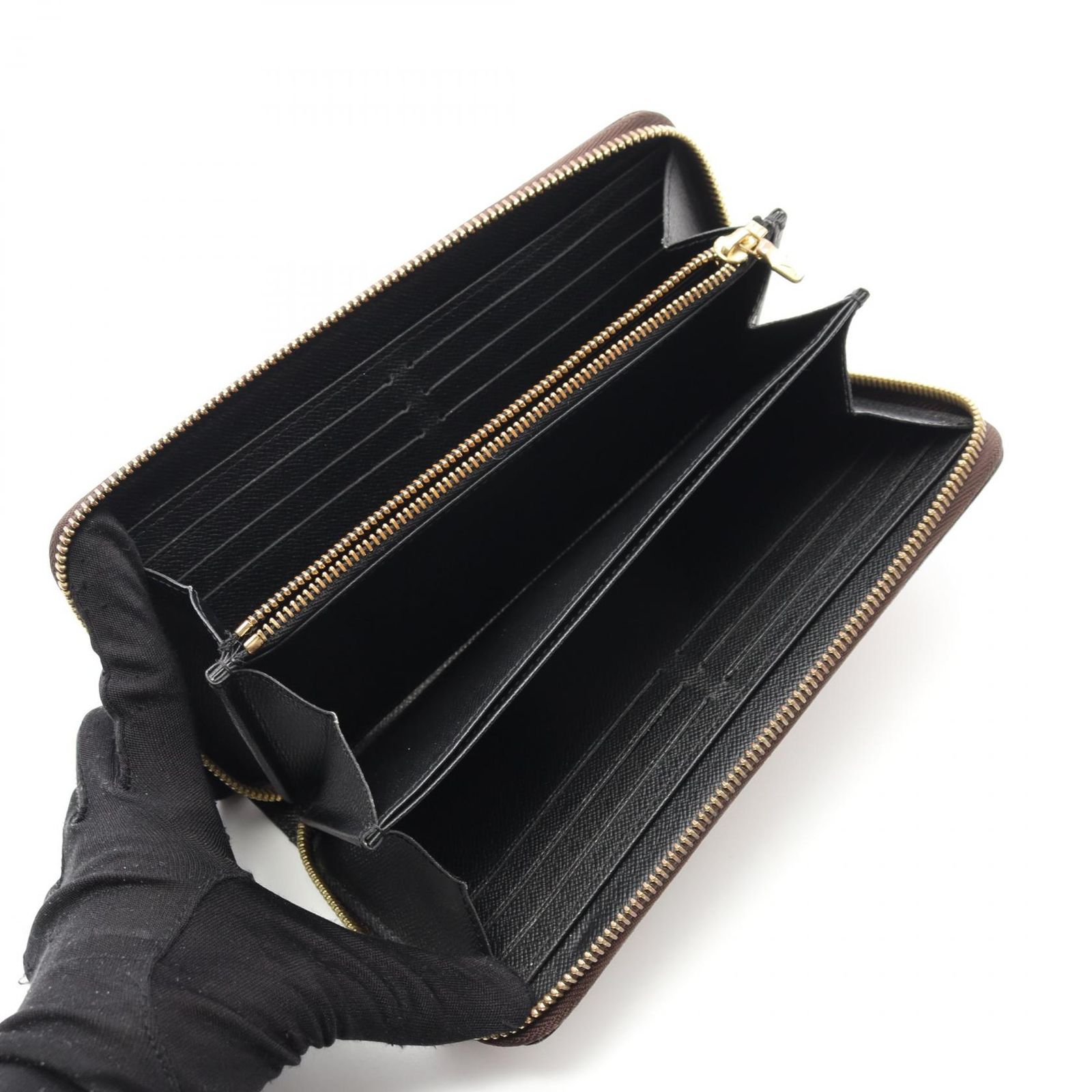 ルイヴィトン 長財布 モノグラム リバース ジッピーウォレット 茶 1493 LOUIS VUITTON ルイ・ヴィトン ジッピーウォレット モノグラム