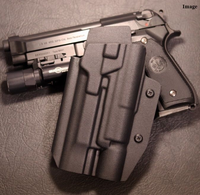 六七五 Beretta M9A3 SUREFIRE X300U ライト カイデックス ホルスター 左用 製造品