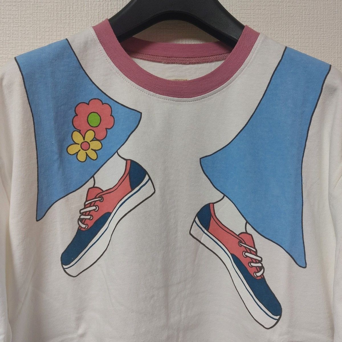 「未使用」kapital Tシャツ 新品未使用品 KAPITAL キャピタル プリントTシャツ リンガー