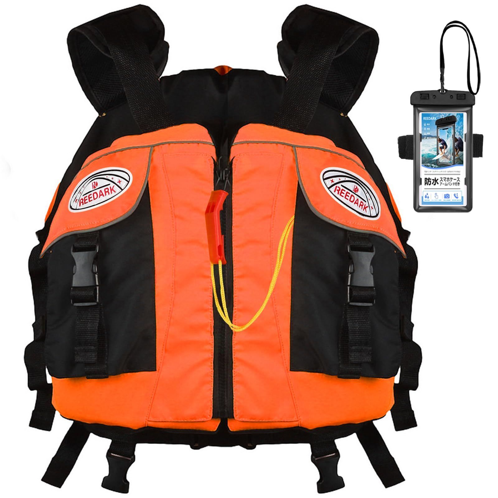 新品 REEDARK ライフジャケット ポケット付き 大人用 釣り カヤック 