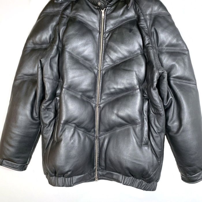 ジャケット・アウター 00s supreme leather far down jacket y2k SUPREME シュプリーム 05AW Leather Down Jacket レザーダウン