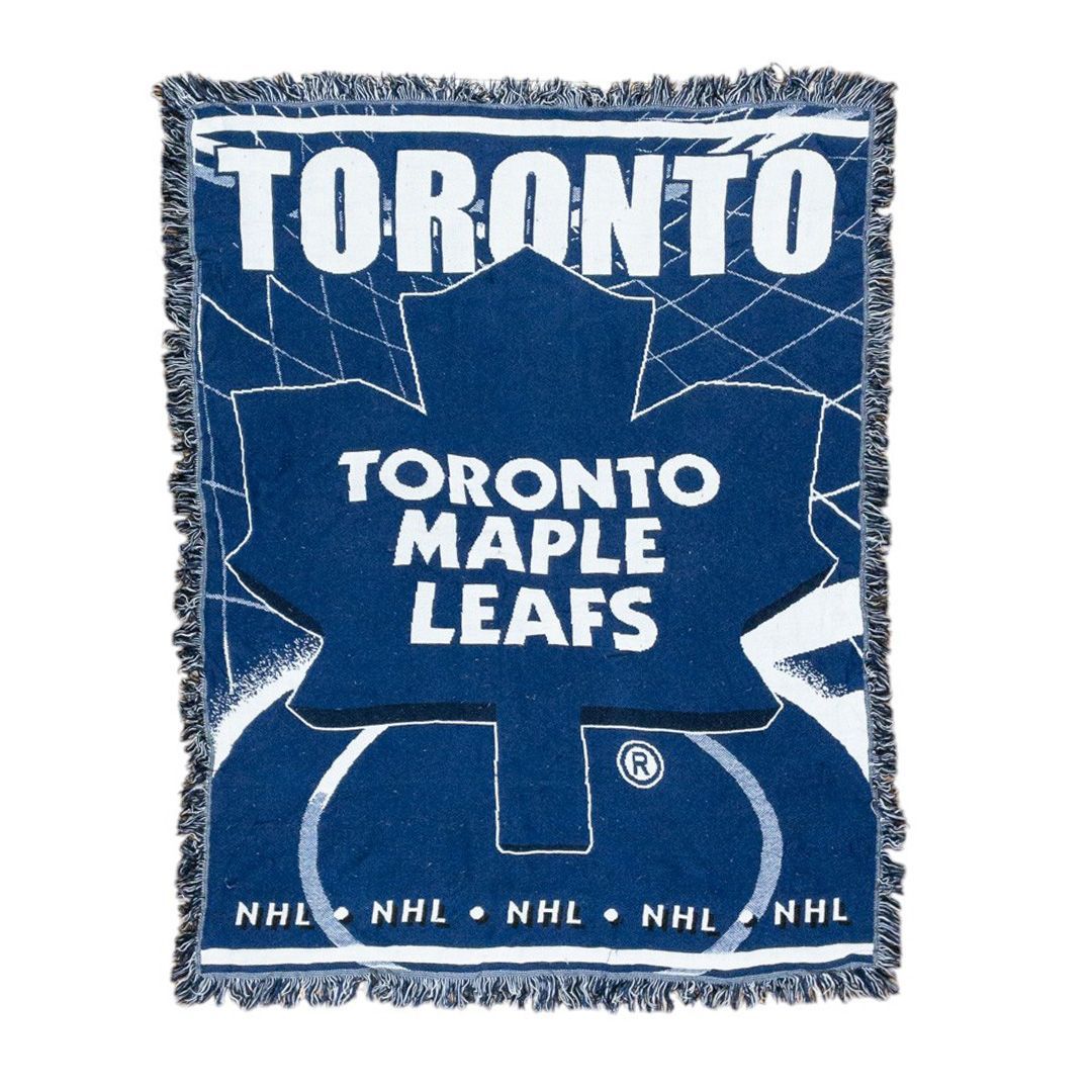 vintageラグ カーペット USA製 NHL メイプルリーフス 737