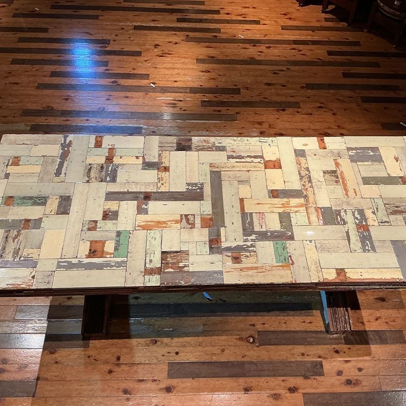 Waste Table in Scrapwood ダイニングテーブル デスク 机 MARWIL-DEMENAGEMENTS_CH