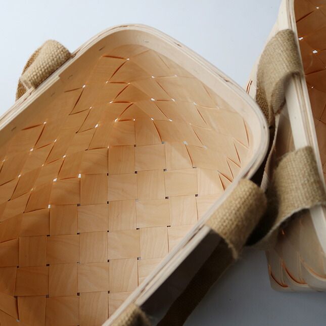 CINQ サンク 白樺のかごバッグ（M）| 高品質 シラカバ かごバッグ