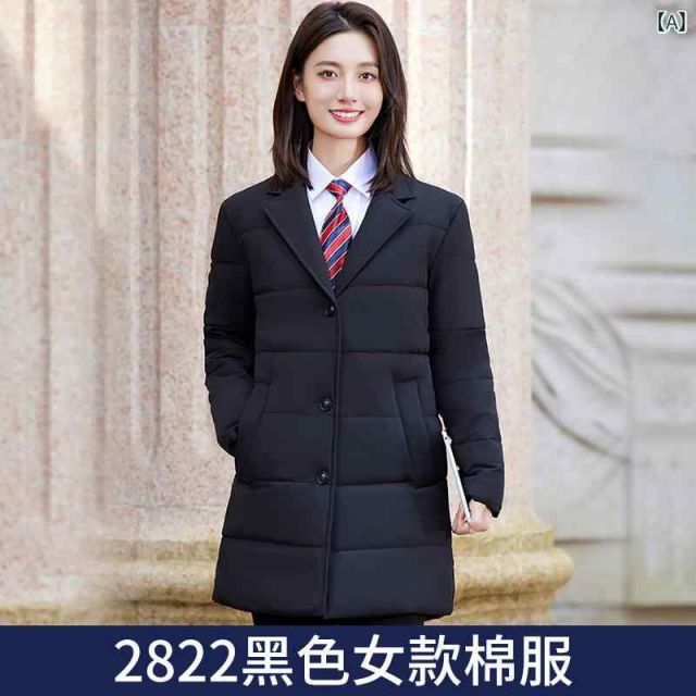 秋服 レディース ファッション オシャレ カワイイ シンプル 大人カワイイ 大きいサイズ メンズ 黒 ダウン コットン ジャケット 厚手 暖かい ジャケット 制服
