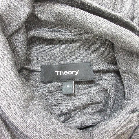 Theory グレー ハイネックニット S セオリー Theory カットソー タートルネック 長袖 S グレー /MN
