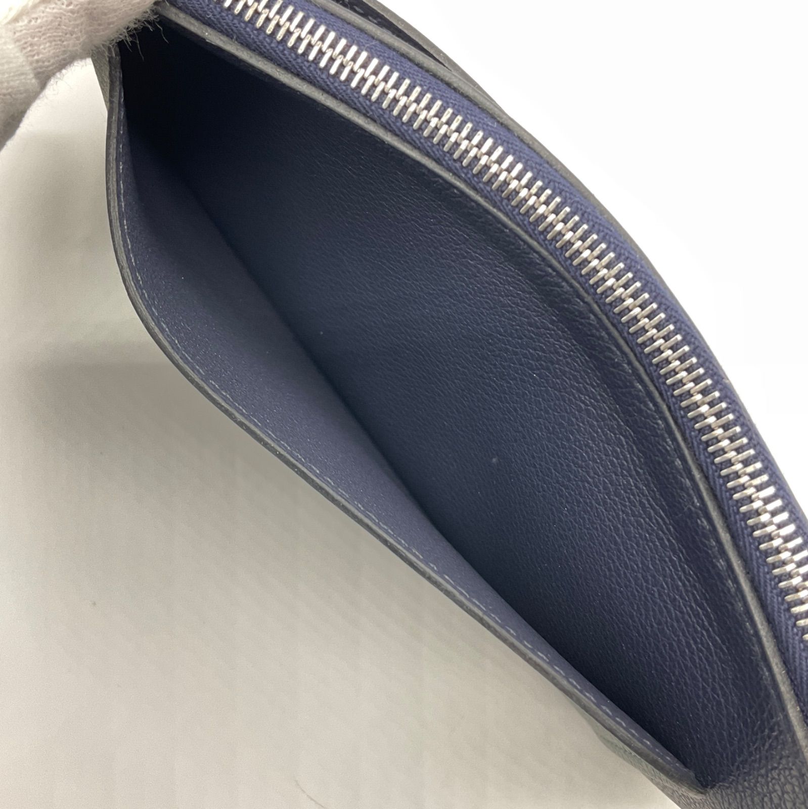 ▽HERMES エルメス ストラップ GM スマホケース L字ファスナー 長財布 