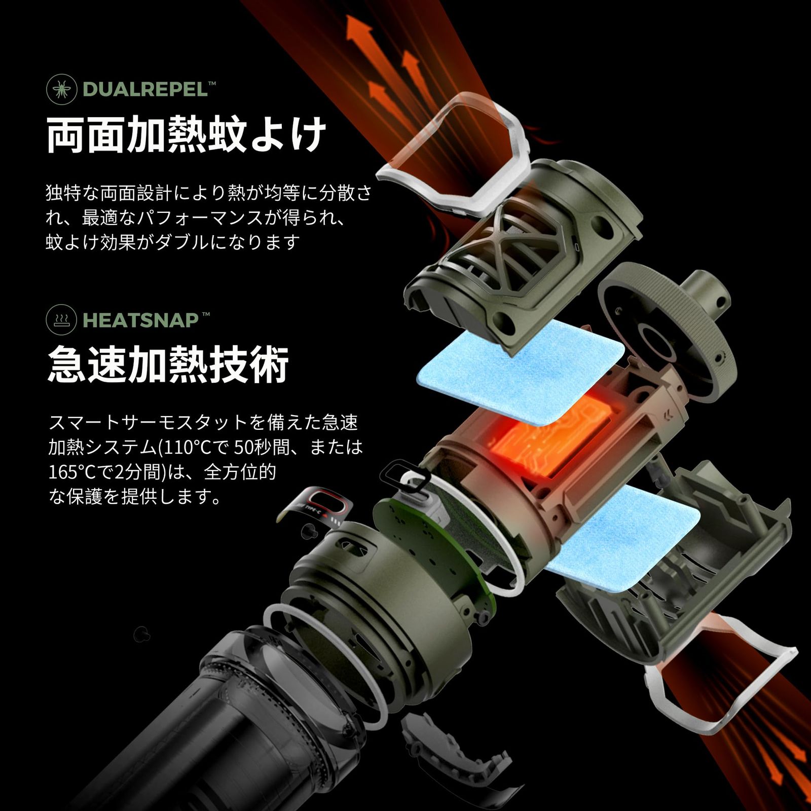 未セットアップ FLEXTAILGEAER 蚊よけマット加熱器 アウトドア 蚊よけ 4800mah キャンプライト搭載 蚊取りシート加熱器 持ち運びでき キャンプライト搭載 アウトドア 静音 蚊対策グッズ 害虫対策器 抗蚊 省エネ 屋外 屋内用 【最安値】