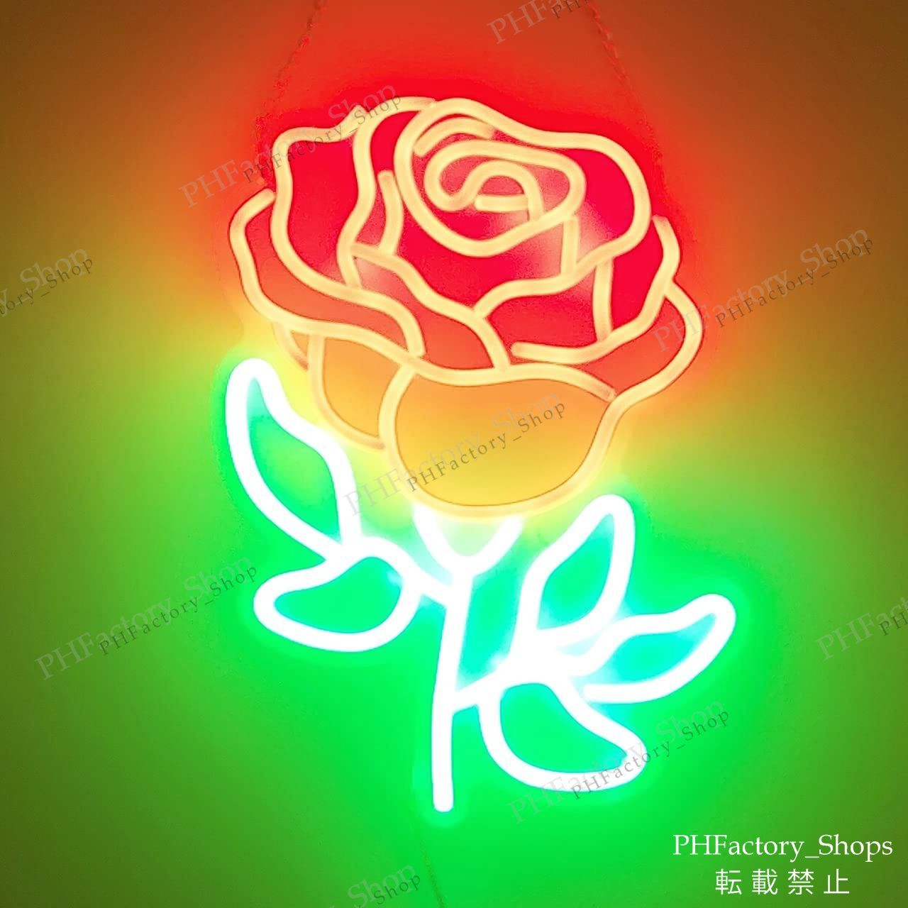 ネオンサイン ウェルカムボード インテリア 装飾 薔薇 パーティー