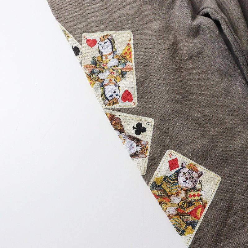 ＆ellecy アンドエルシー　ネコトランプスウェット　トレーナー　新品未使用 ＆ellecy アンドエルシー ネコトランプスウェット トレーナー