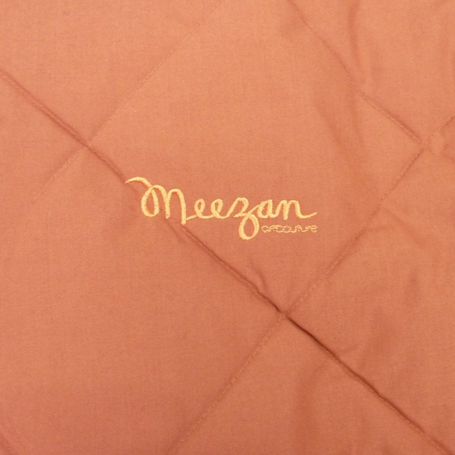 Meezan ミーザン フルジップアップ キルティング ジャケット ブラウン 