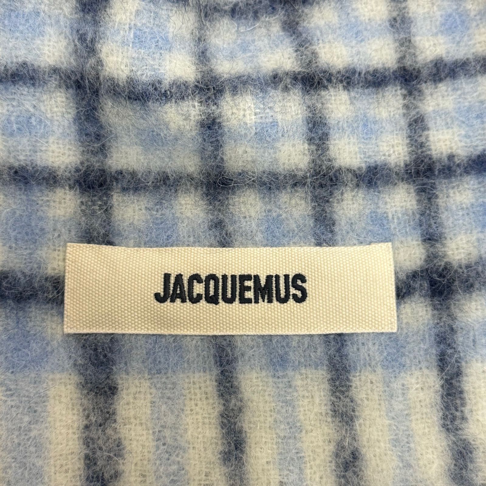 美品 JACQUEMUS The Carro チェック柄 スカーフ マフラー ジャックムス  