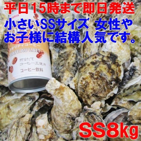 牡蠣 ＳＳ８ｋｇ【約160粒】 8キロ 殻付き 牡蠣 殻付き 牡蛎 松島牡蠣屋-0