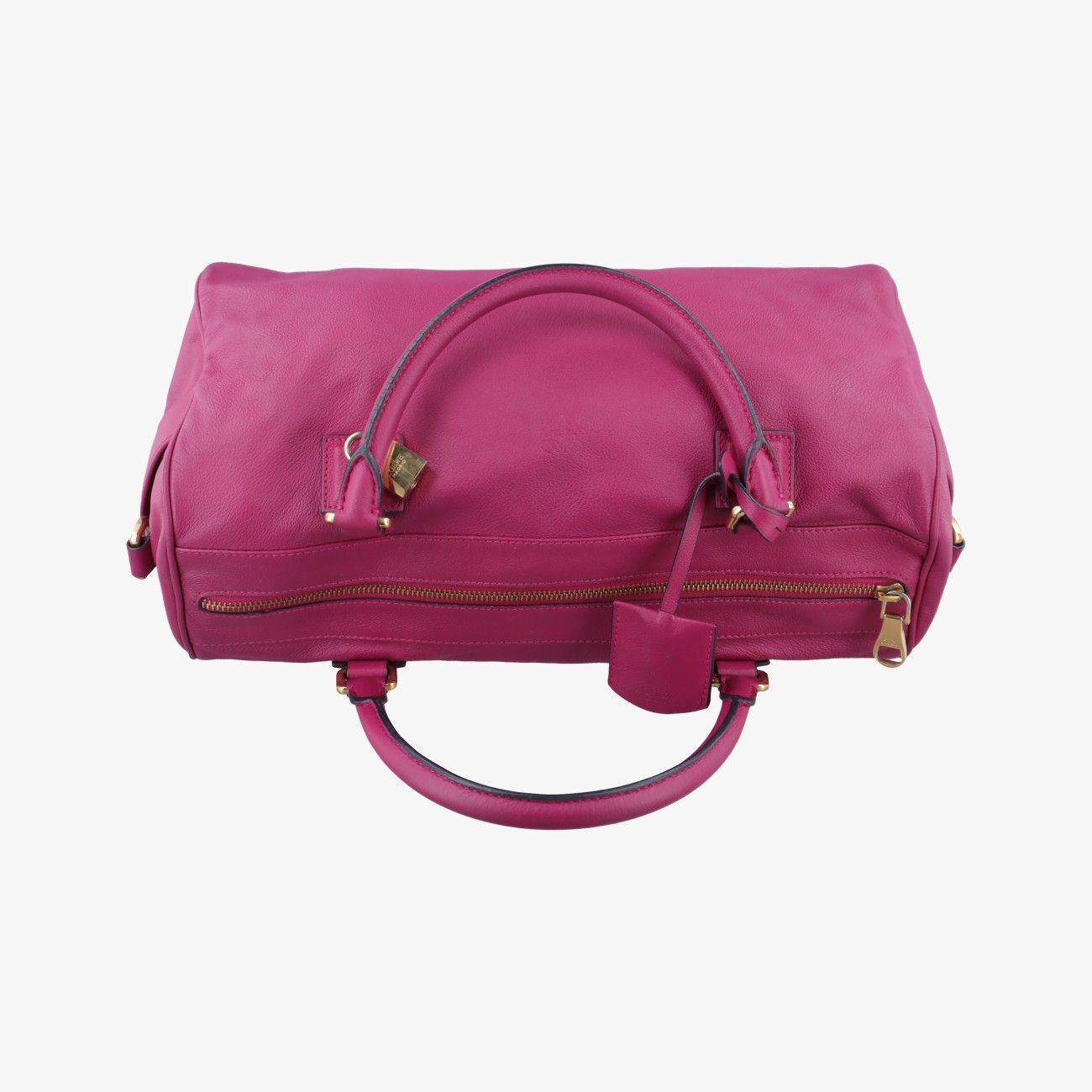 ロエベLoeweアナグラム ロゴパープルレザー010907