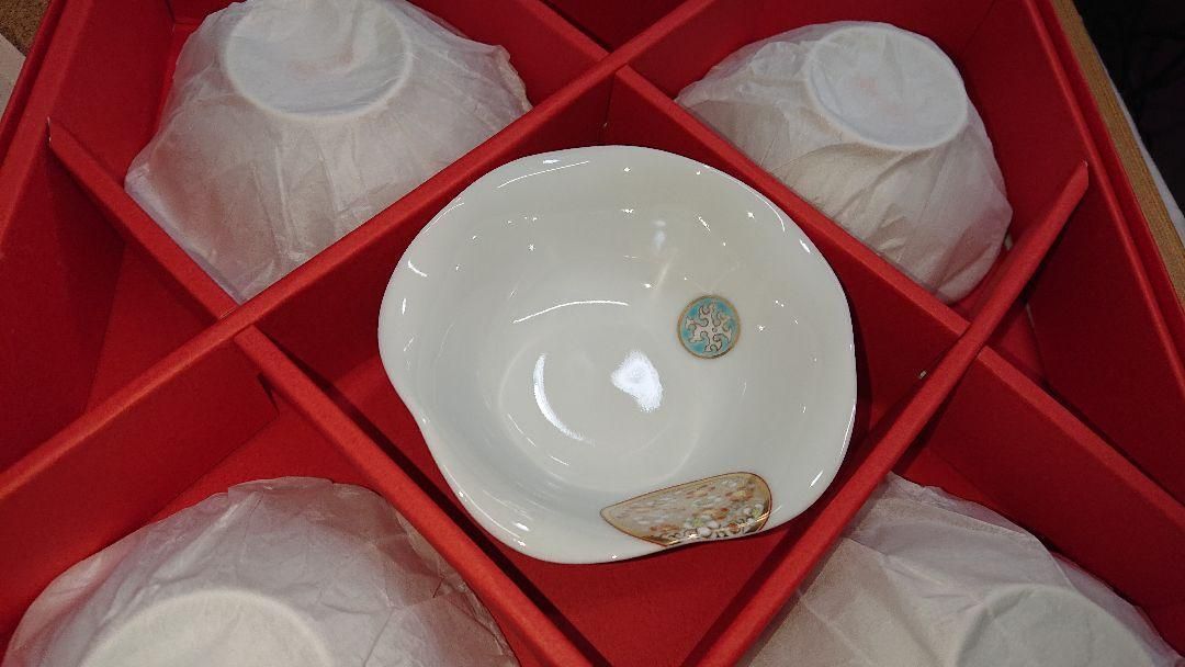 未使用品 深川製磁 寿赤絵 小皿揃 5客入り 2025年最新】