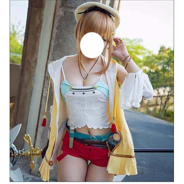 ライザのアトリエ３ ?終わりの錬金術士と秘密の鍵? 風 ライザリン シュタウト コスプレ衣装 ウィッグ 靴 コスチューム 変装