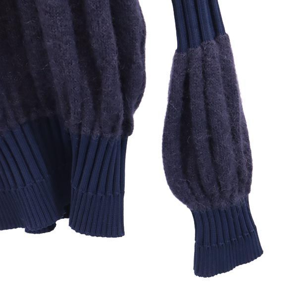 シーエフシーエル 日本製 モヘヤブレンド 長袖 セーター 1 ネイビー  