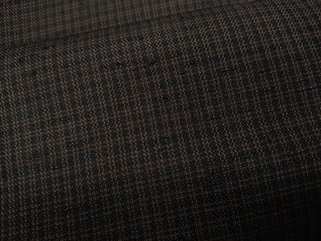 平和屋着物 男性 紬 格子柄 正絹 ut