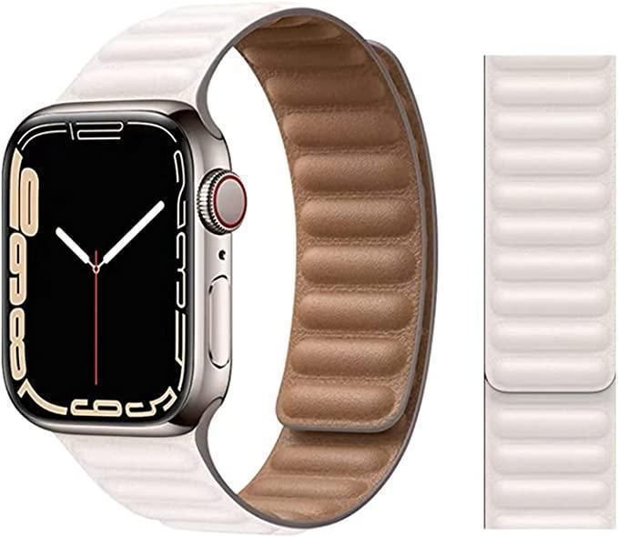 アップルウォッチ マグネットバンド ベルト Applewatch 42mm 白 - メルカリ