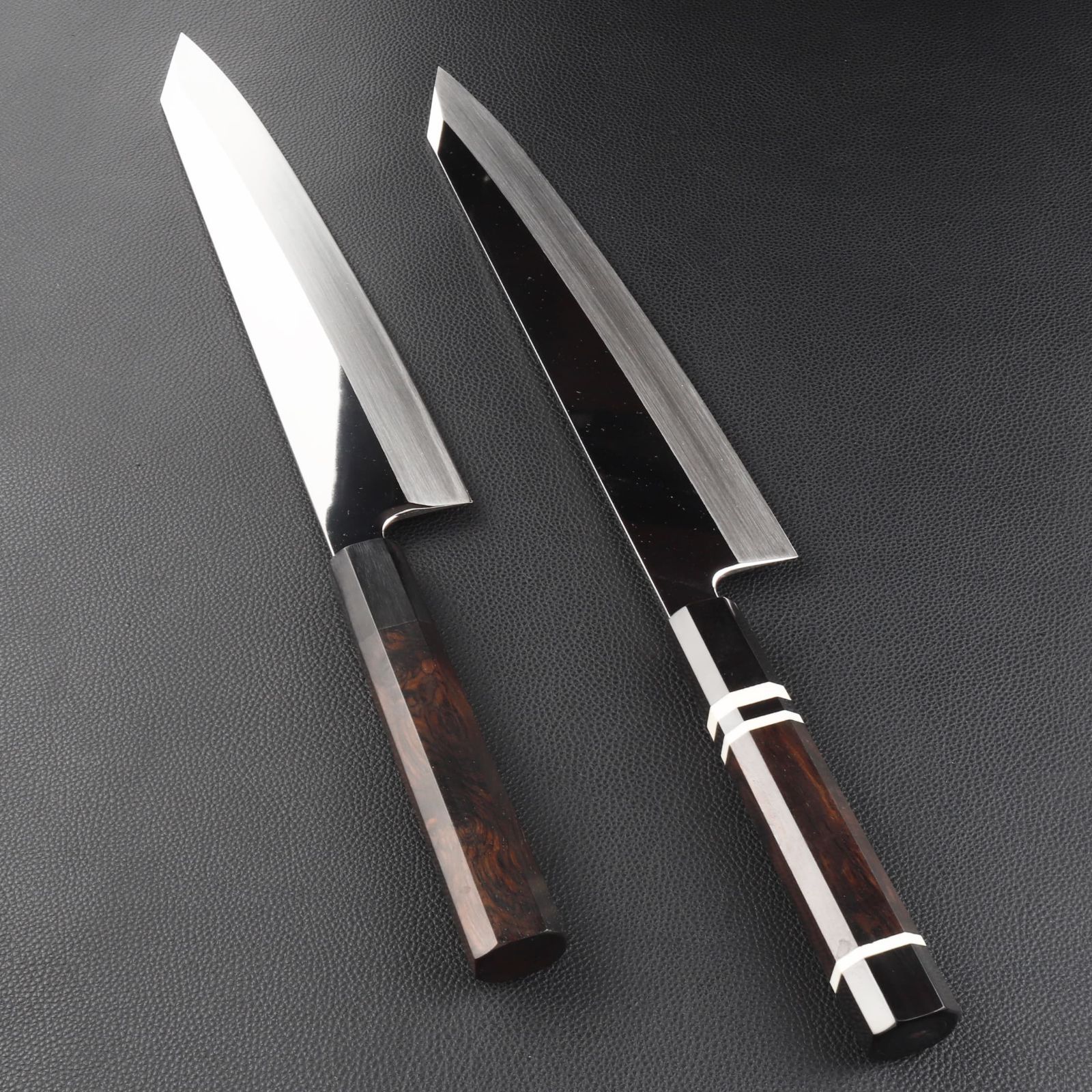 勘所型牛刀 9寸（刃渡り270mm）片刃 通常鏡面仕上げ 本刃付け