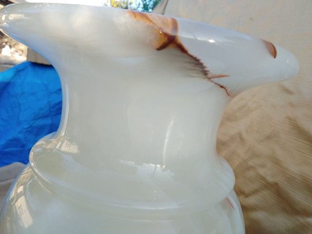 花瓶 お買い得品 大理石 オニキス 24kg おもーい