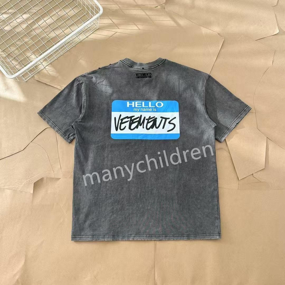 新品 VETEMENTS ヴェトモン 24SS Tシャツ 半袖 男女兼用 3色選択 #27 - メルカリ