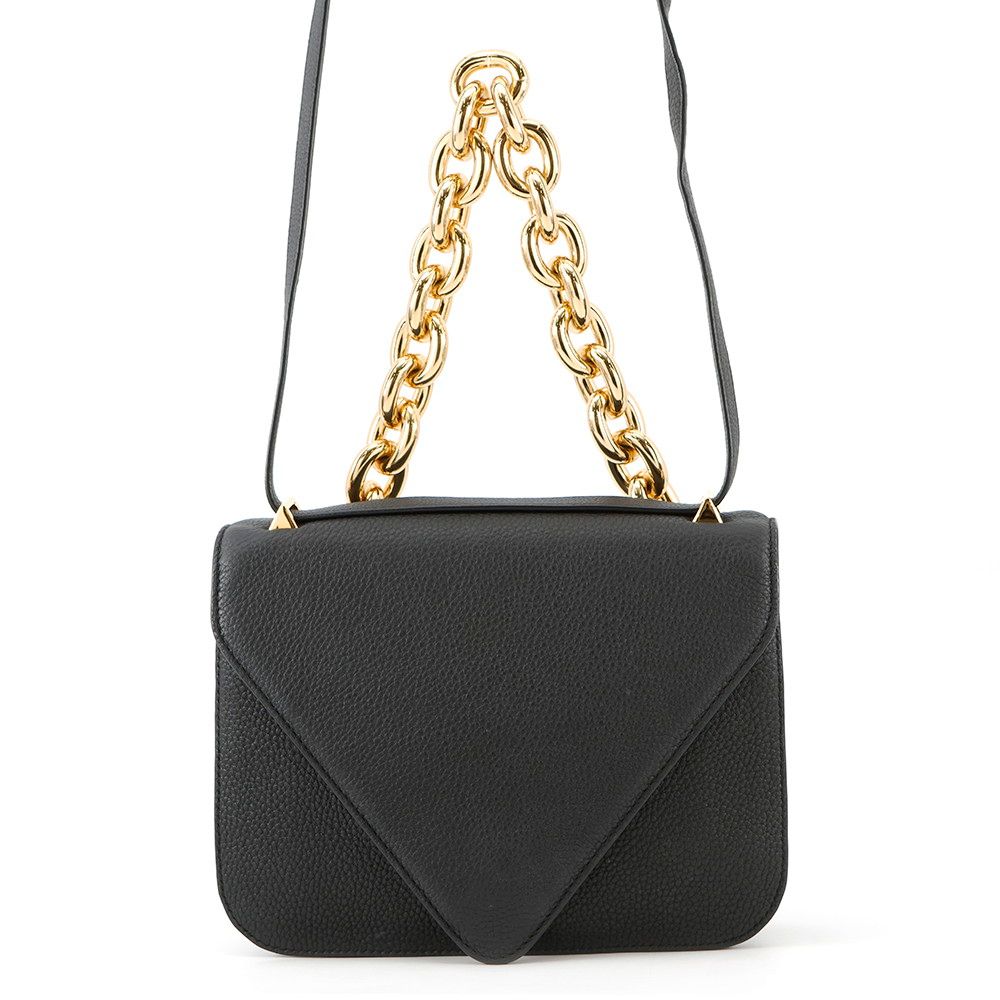 ボッテガヴェネタ ショルダーバッグ マウント エンベロープ レザー 667399 BOTTEGA VENETA 黒 2way