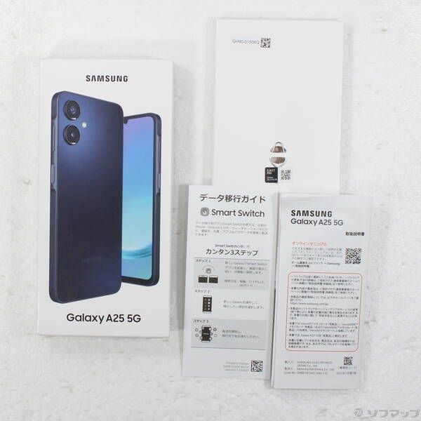 未使用品〕 未使用品 Galaxy A25 5G 64GB ブラック SCG33 au SIM