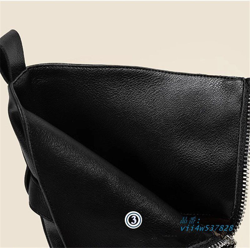 ロングブーツ ローヒール