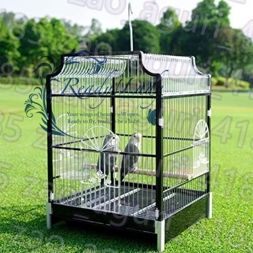 ペット用品 ステンレス鋼ムクドリ鳥かごシャーシは簡単に引き出すことができます掃除が簡単