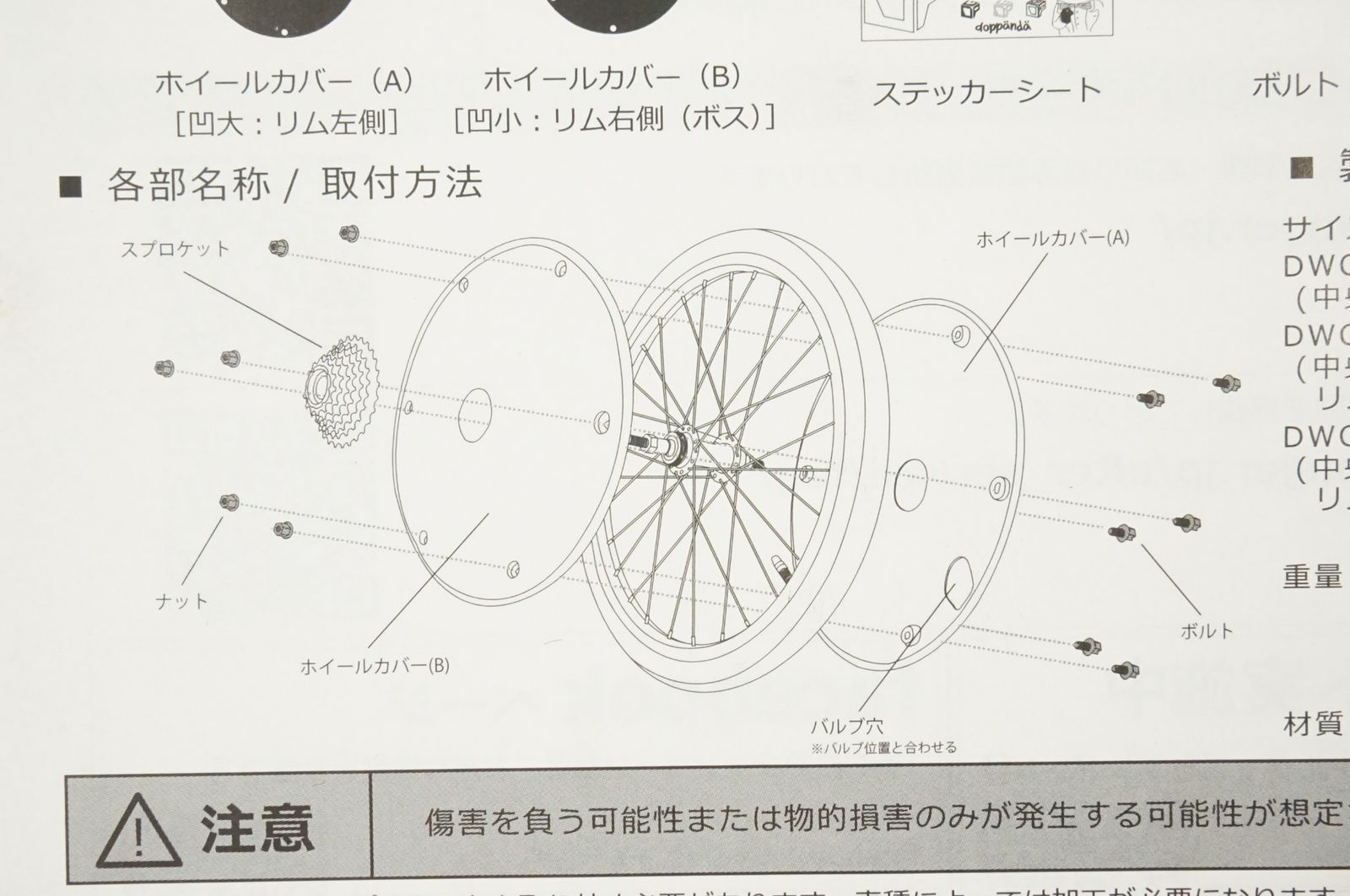 リアホイールカバー