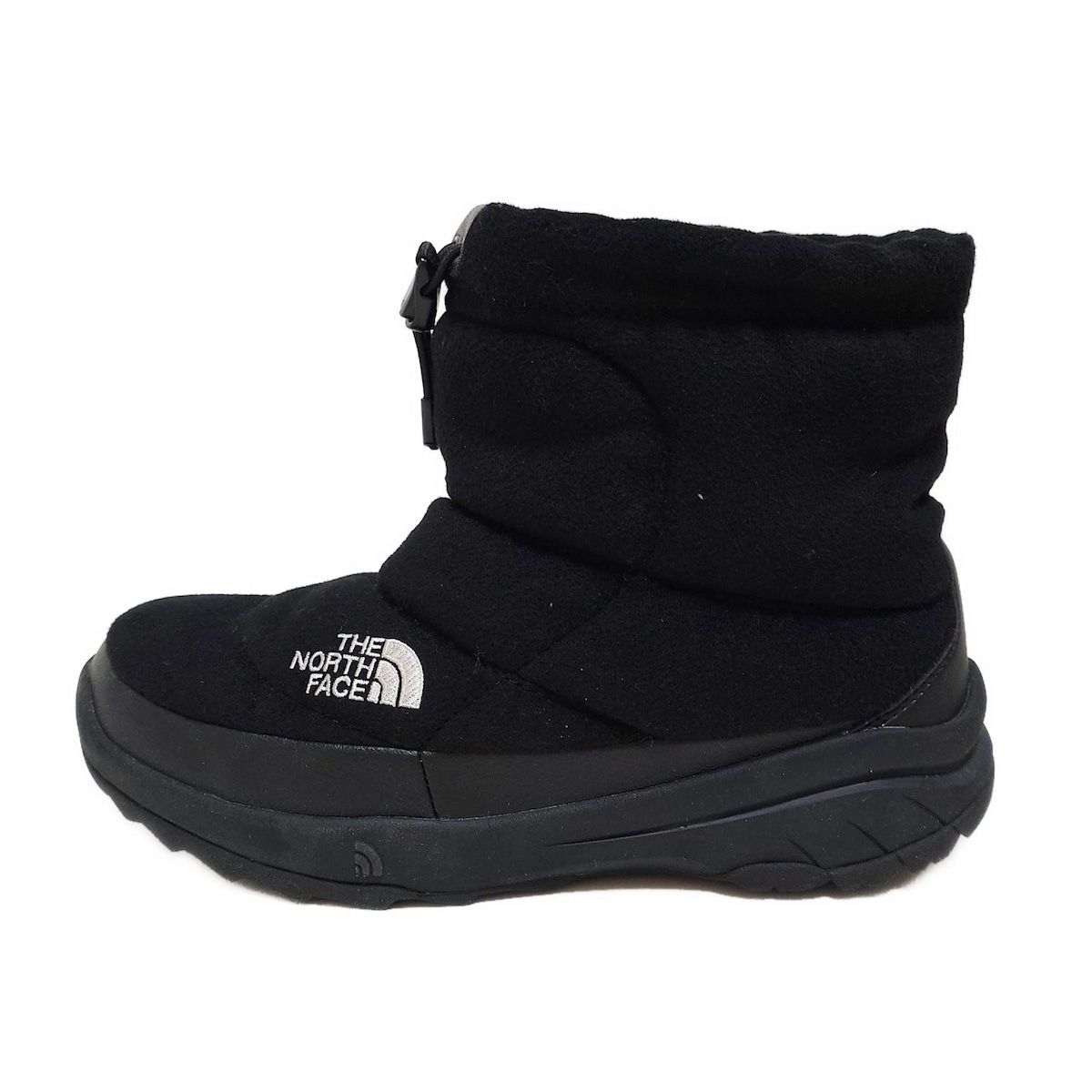 THE NORTH FACE ノースフェイス ショートブーツ 24 レディース - NF51787 黒 インソール取外し可 ウール レザー
