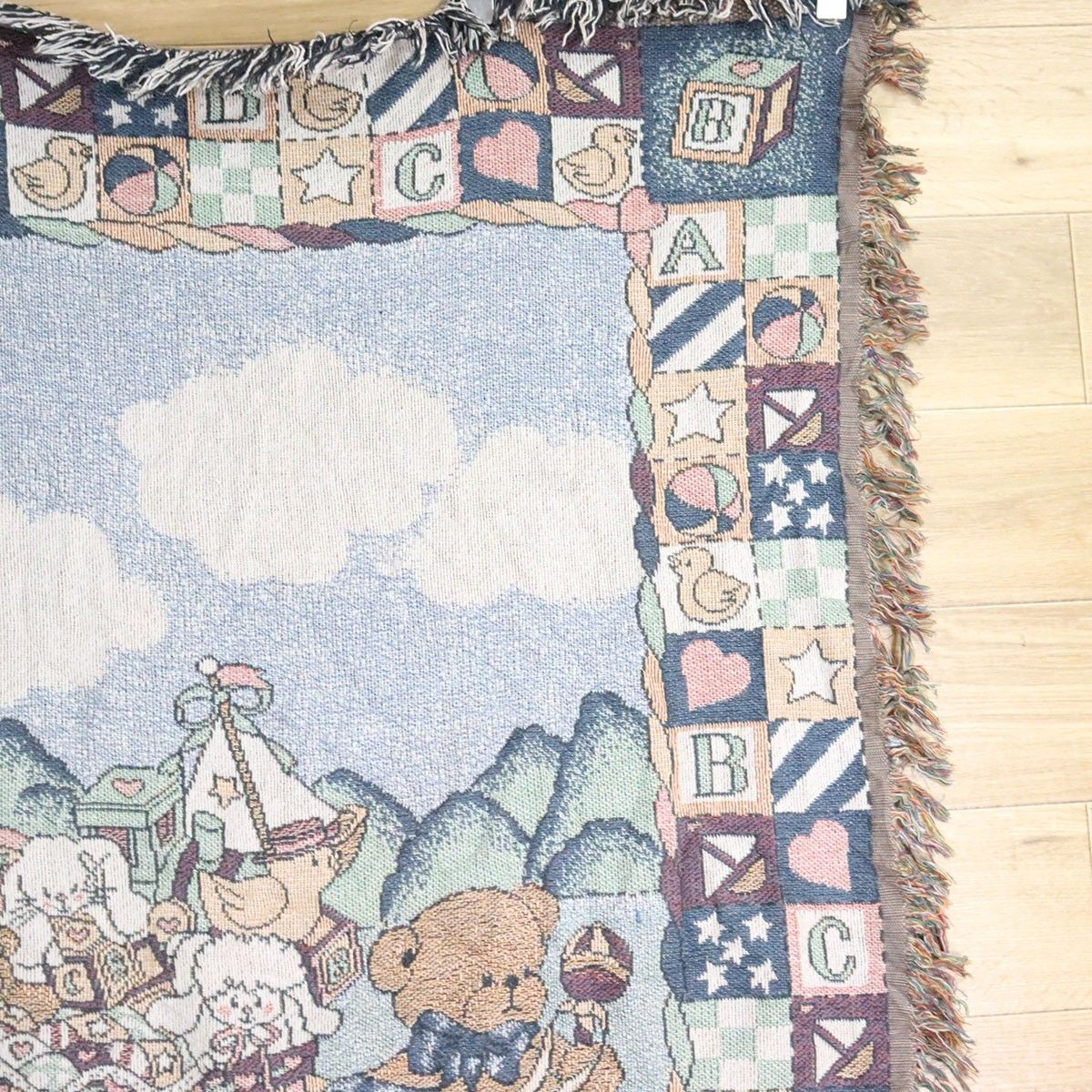 米軍　海軍兵隊学校　マルチカバー　ソファーカバー　ヴィンテージラグ122x186 米軍 海軍兵隊学校 マルチカバー ソファーカバー ヴィンテージラグ